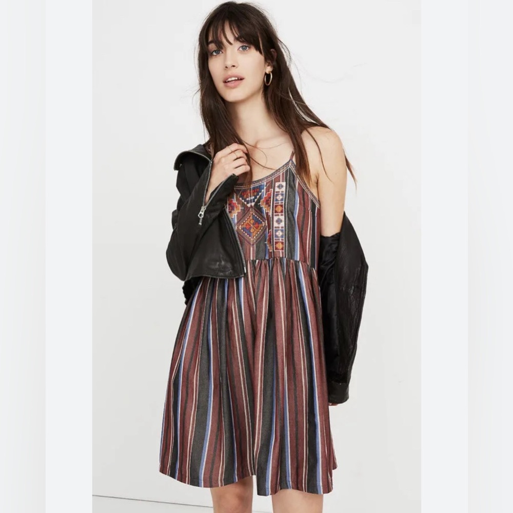 Madewell Embroidered Babydoll Dress